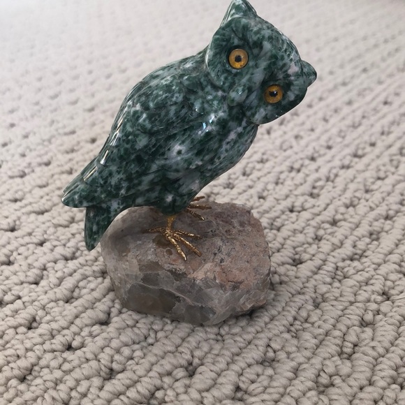 Accents Jade Owl Figurine Poshmark